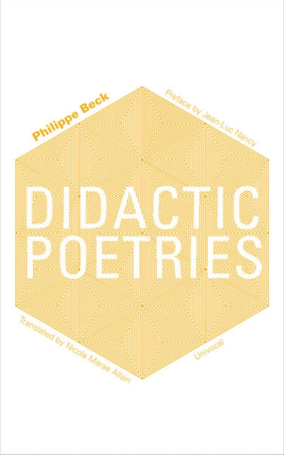 Book cover of: Didactic Poetries. By: Philippe Beck