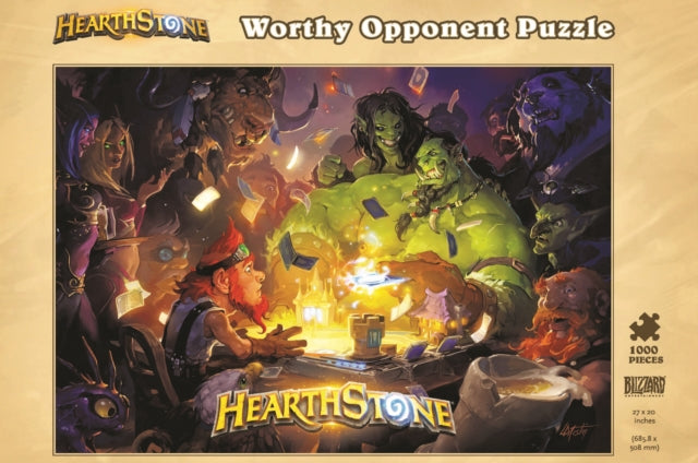 Book cover of: Hearthstone: Worthy Opponent Puzzle. By: Blizzard Blizzard Entertainment