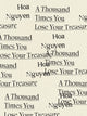 Book cover of: Thousand Times You Lose Your Treasure. By: Hoa Nguyen