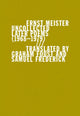 Book cover of: Uncollected Later Poems (19681979). By: Ernst Meister