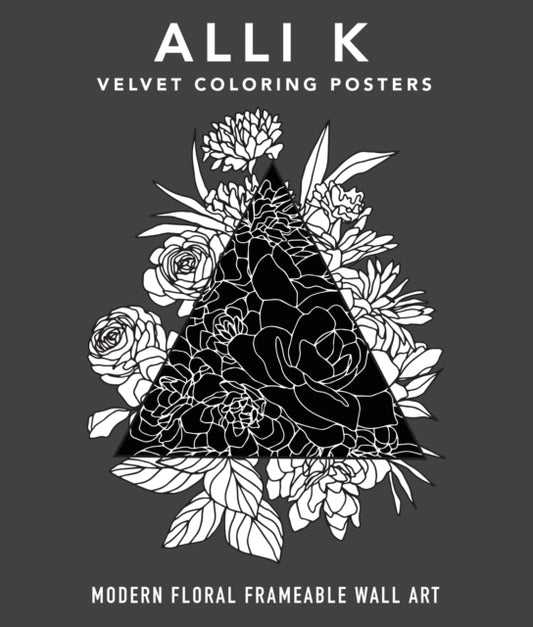Book cover of: Modern Velvet Coloring Prints. By: Alli Koch