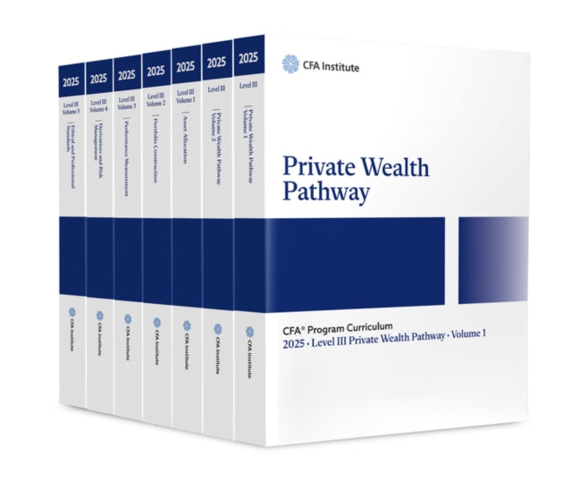 Book cover of: 2025 CFA Program Curriculum Level III Private Wealth Pathway Box Set