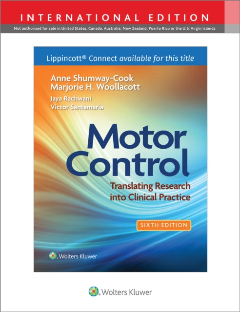 Book cover of: Motor Control. By: SHUMWAY-COOK