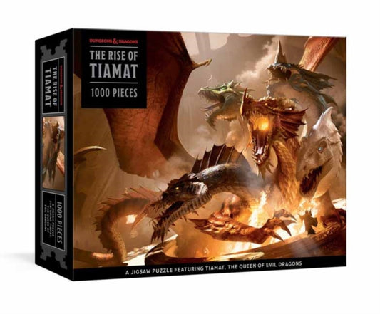 Book cover of: Rise of Tiamat Dragon Puzzle. By: Official Dungeons & Dragons Licensed