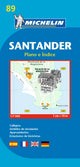 Book cover of: Santander - Michelin City Plan 89