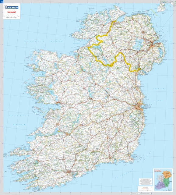 Book cover of: Ireland - Michelin rolled & tubed wall map Encapsulated