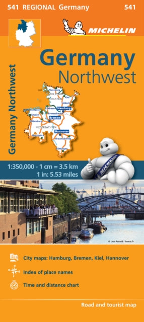 Book cover of: Germany Northwest - Michelin Regional Map 541