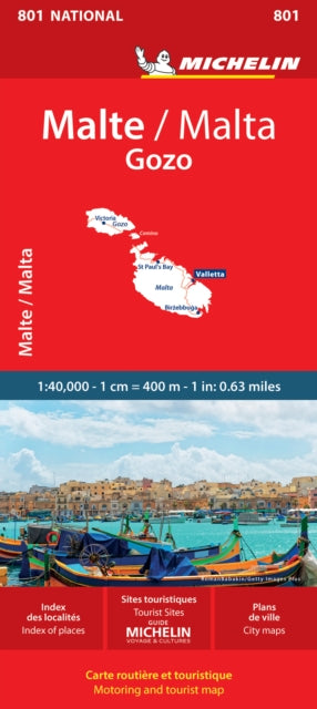 Book cover of: Malta - Michelin National Map 801