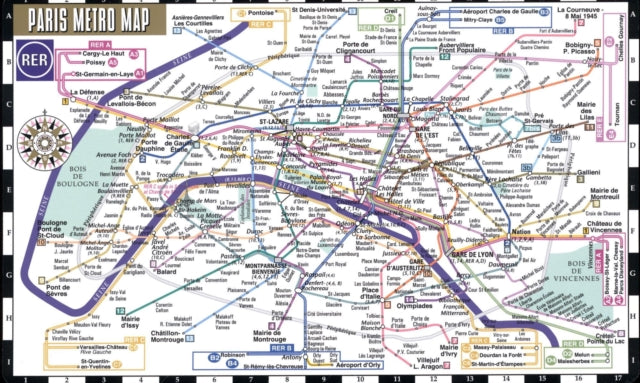 Book cover of: Streetwise Paris Metro Map - Laminated Metro Map of Paris, France. By: Michelin