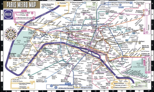 Book cover of: Streetwise Paris Metro Map - Laminated Metro Map of Paris, France. By: Michelin