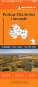Book cover of: Poitou-Charentes - Michelin Regional Map 521