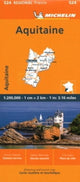 Book cover of: Aquitaine - Michelin Regional Map 524