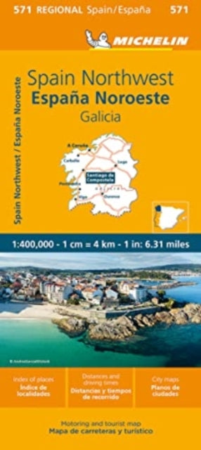 Book cover of: Galicia - Michelin Regional Map 571
