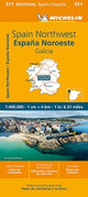 Book cover of: Galicia - Michelin Regional Map 571