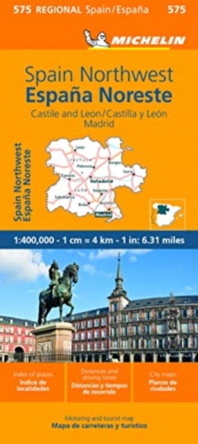 Book cover of: Espana Noroeste : Castilla y Leon, Madrid- Michelin Regional Map 575