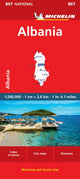 Book cover of: Albania - Michelin National Map 807