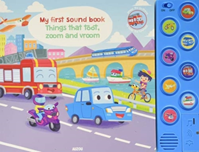Book cover of: THINGS THAT TOOT ZOOM & VROOM. By: Gabriele Tafuni