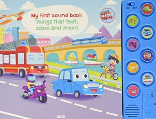 Book cover of: THINGS THAT TOOT ZOOM & VROOM. By: Gabriele Tafuni