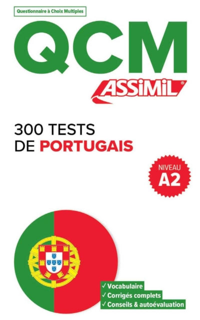 Book cover of: QCM 300 Tests Portugais Niveau A2
