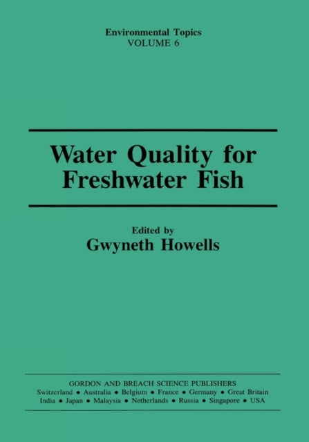 Book cover of: Water Qual Freshwater Fish. By: HOWELLS