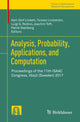 Book cover of: Analysis, Probability, Applications, and Computation. By: Karl‐Olof Lindahl