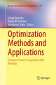 Book cover of: Optimization Methods and Applications. By: Sergiy Butenko