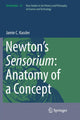 Book cover of: Newton’s Sensorium: Anatomy of a Concept. By: Jamie C. Kassler