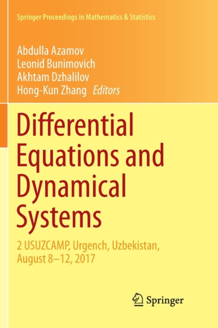 Book cover of: Differential Equations and Dynamical Systems. By: Abdulla Azamov