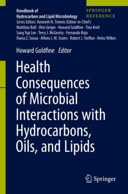 Book cover of: Health Consequences of Microbial Interactions with Hydrocarbons, Oils, and Lipids. By: Howard Goldfine