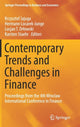 Book cover of: Contemporary Trends and Challenges in Finance. By: Krzysztof Jajuga