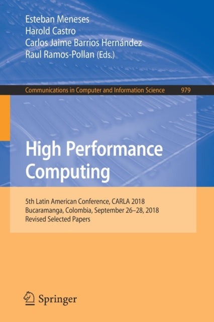 Book cover of: High Performance Computing. By: Esteban Meneses