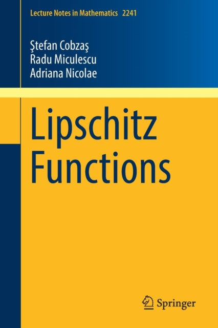 Book cover of: Lipschitz Functions. By: Ştefan Cobzaş
