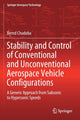 Book cover of: Stability and Control of Conventional and Unconventional Aerospace Vehicle Configurations. By: Bernd Chudoba