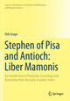 Book cover of: Stephen of Pisa and Antioch: Liber Mamonis. By: Dirk Grupe