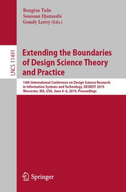Book cover of: Extending the Boundaries of Design Science Theory and Practice. By: Bengisu Tulu