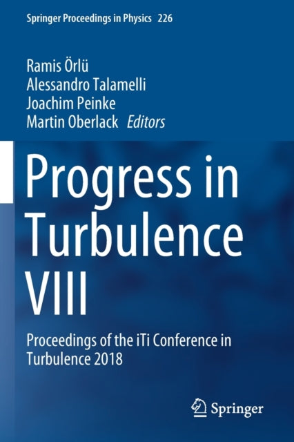 Book cover of: Progress in Turbulence VIII. By: Ramis �rl�