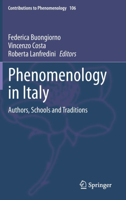 Book cover of: Phenomenology in Italy. By: Federica Buongiorno