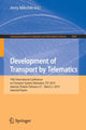 Book cover of: Development of Transport by Telematics. By: Jerzy Mikulski