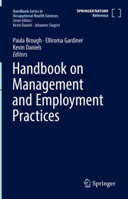 Book cover of: Handbook on Management and Employment Practices. By: Paula Brough