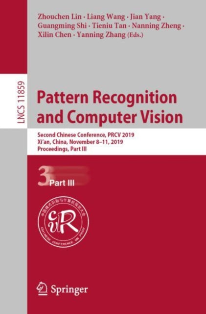 Book cover of: Pattern Recognition and Computer Vision. By: Zhouchen Lin