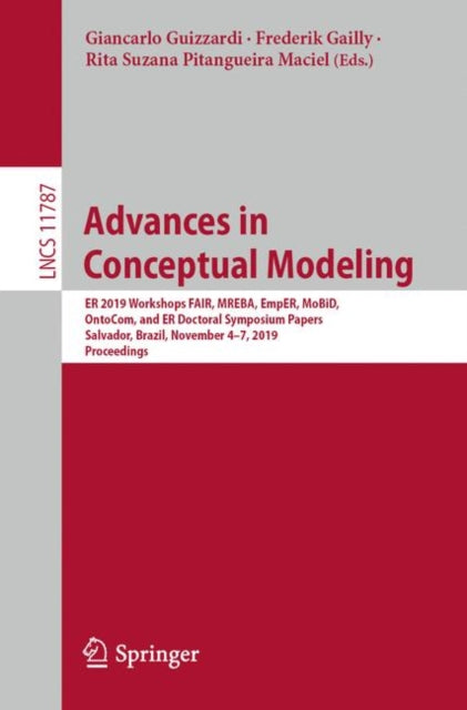 Book cover of: Advances in Conceptual Modeling. By: Giancarlo Guizzardi