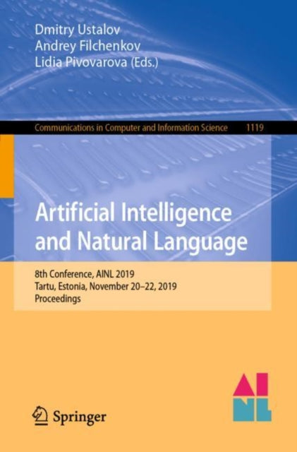 Book cover of: Artificial Intelligence and Natural Language. By: Dmitry Ustalov