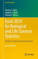 Book cover of: Excel 2019 for Biological and Life Sciences Statistics. By: Thomas J. Quirk