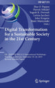 Book cover of: Digital Transformation for a Sustainable Society in the 21st Century. By: Ilias O. Pappas