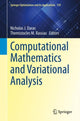 Book cover of: Computational Mathematics and Variational Analysis. By: Nicholas J. Daras