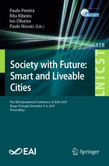 Book cover of: Society with Future: Smart and Liveable Cities. By: Paulo Pereira