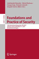 Book cover of: Foundations and Practice of Security. By: Abdelmalek Benzekri
