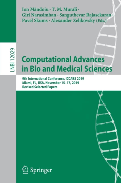Book cover of: Computational Advances in Bio and Medical Sciences. By: Ion Măndoiu