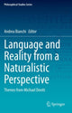 Book cover of: Language and Reality from a Naturalistic Perspective. By: Andrea Bianchi