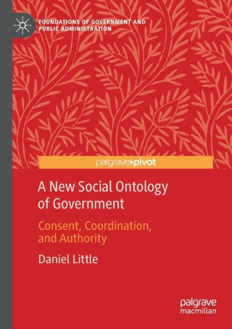 Book cover of: New Social Ontology of Government. By: Daniel Little